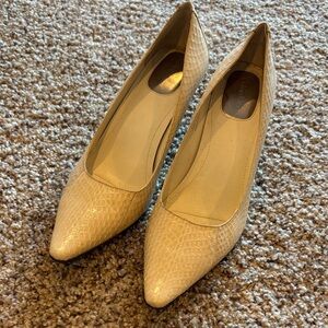 Calvin Klein Textured Cream Heels